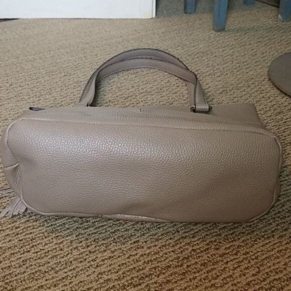 Giani Bernini Bag Shoulder Tote Leather Satchel Handbag GRAY WOMEN'S WOMAN'S - Picture 8 of 15